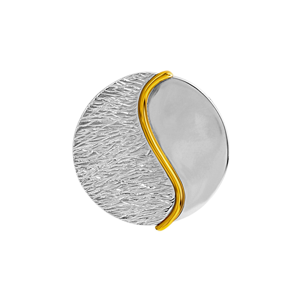 Anhänger 925/- Sterling Silber rhodiniert/vergoldet 2,9cm