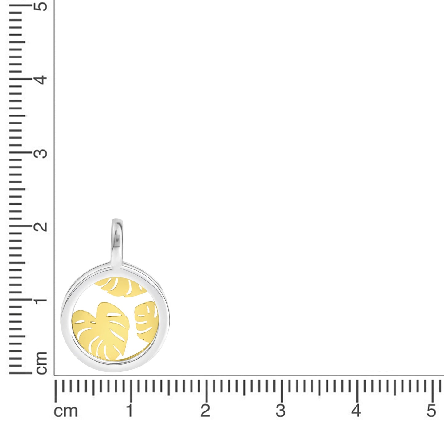 Anhänger 925/- Sterling Silber vergoldet (teil) 2,5cm Perlmutt