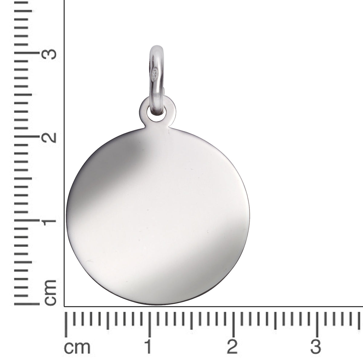 Anhänger 925/- Sterling Silber rhodiniert 3,2cm