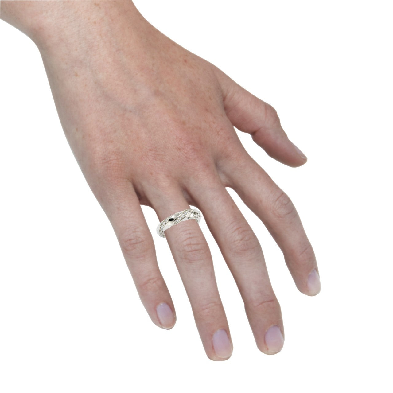 Schmuck Ring Damen Silber 925 Zirkonia weiß günstig kaufen