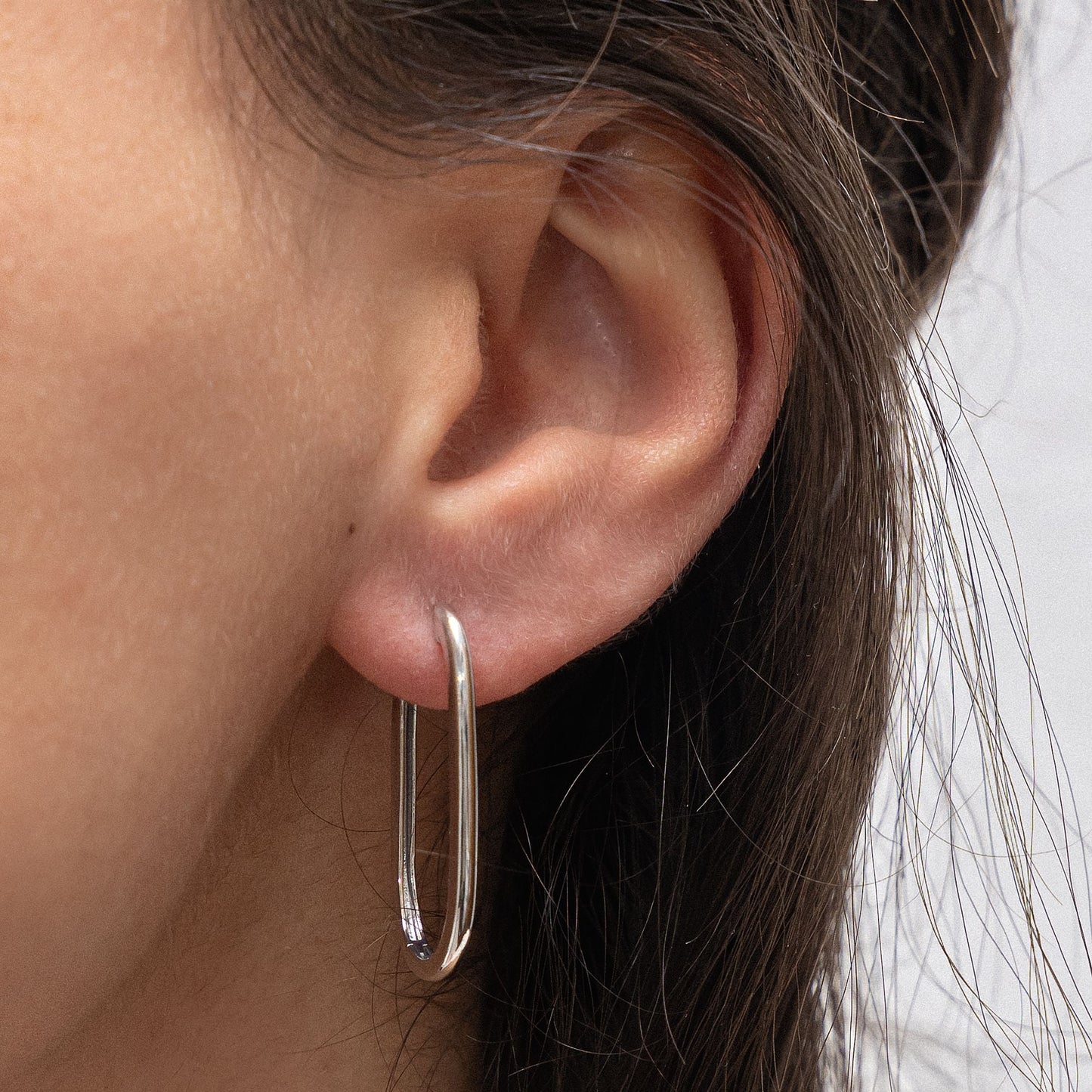 Ohrringe 925/- Sterling Silber rhodiniert 3,1cm ohne