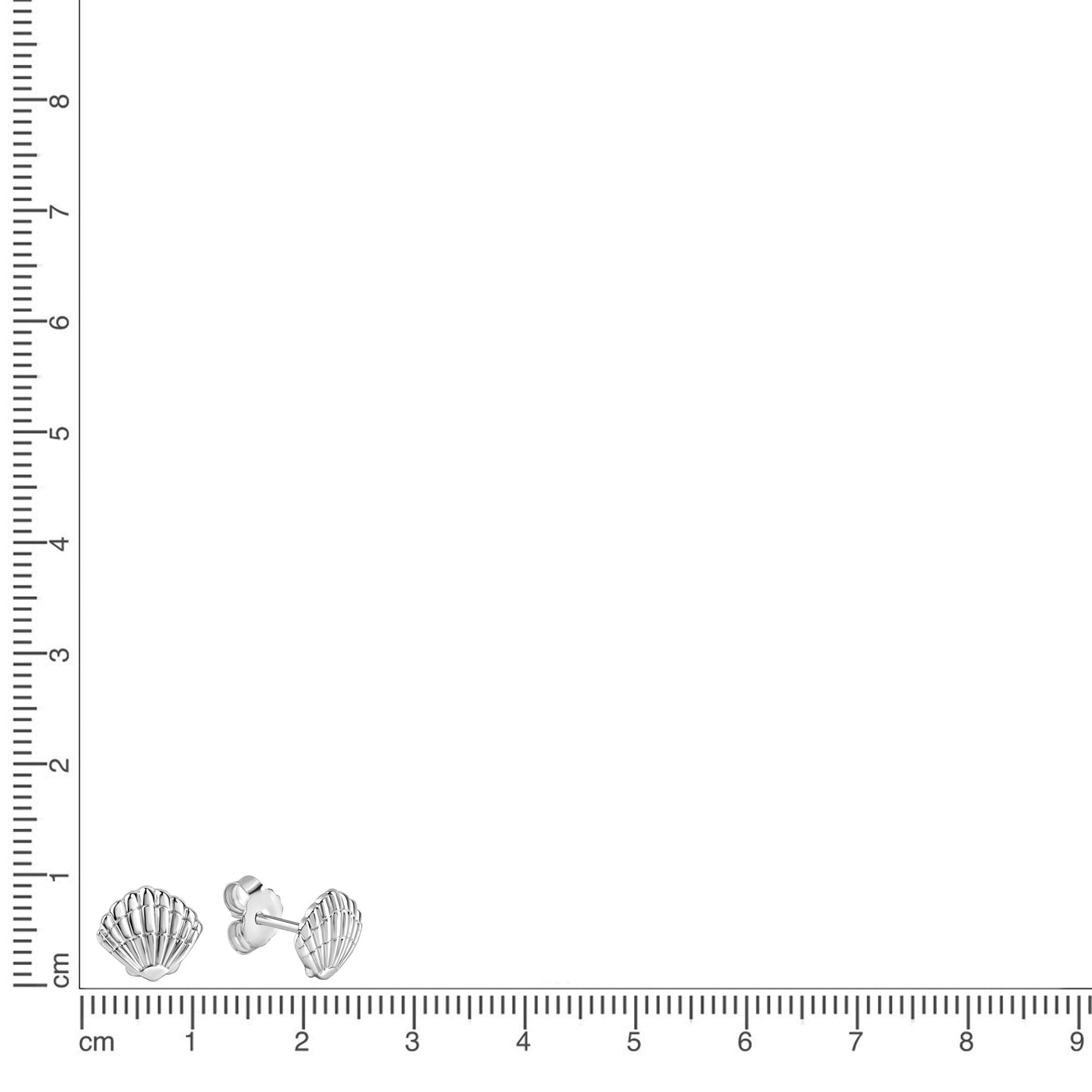 Ohrstecker 925/- Sterling Silber Rhodiniert 0,8cm