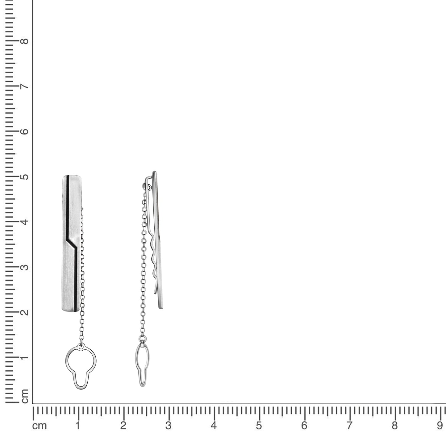 Krawattenhalter 925/- Sterling Silber oxidiert 6,3cm