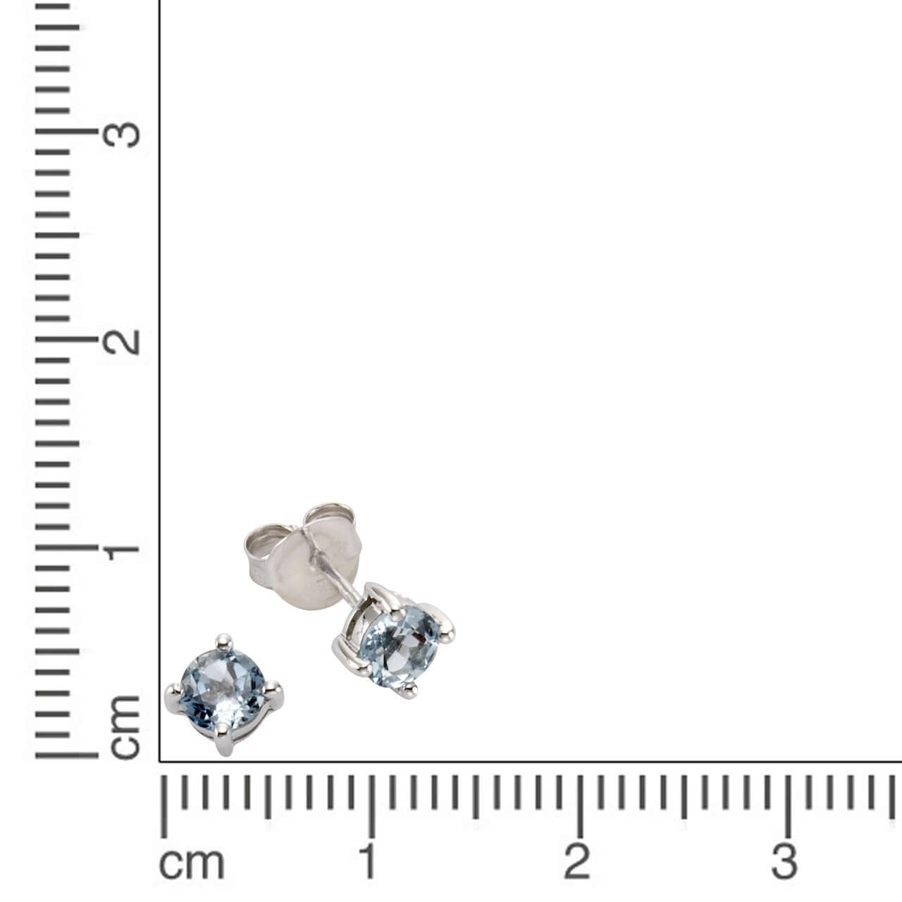 Schmuck Ohrringe Damen Silber 925 Blautopas 0,5cm, 1 Paar günstig kaufen