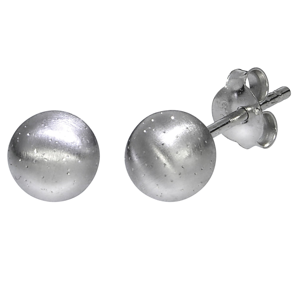 Ohrstecker 925/- Sterling Silber rhodiniert 1,5cm