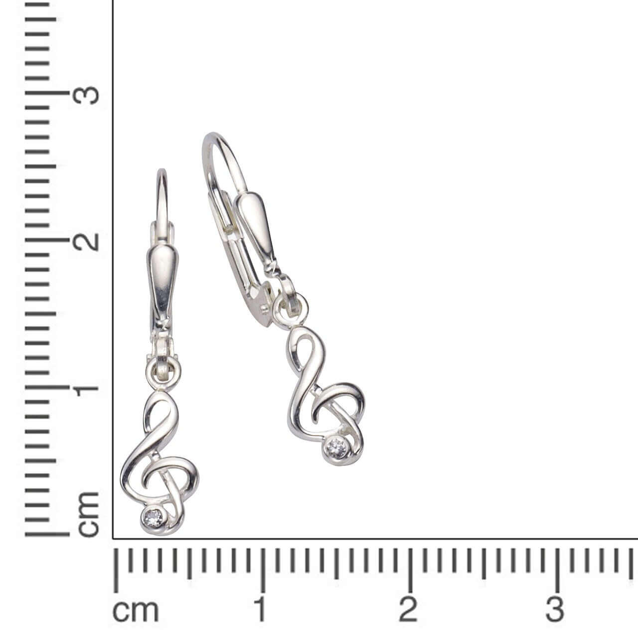 Schmuck Ohrhänger Ohrringe 925er Silber Notenschlüssel 2,5cm, 1 Paar günstig kaufen