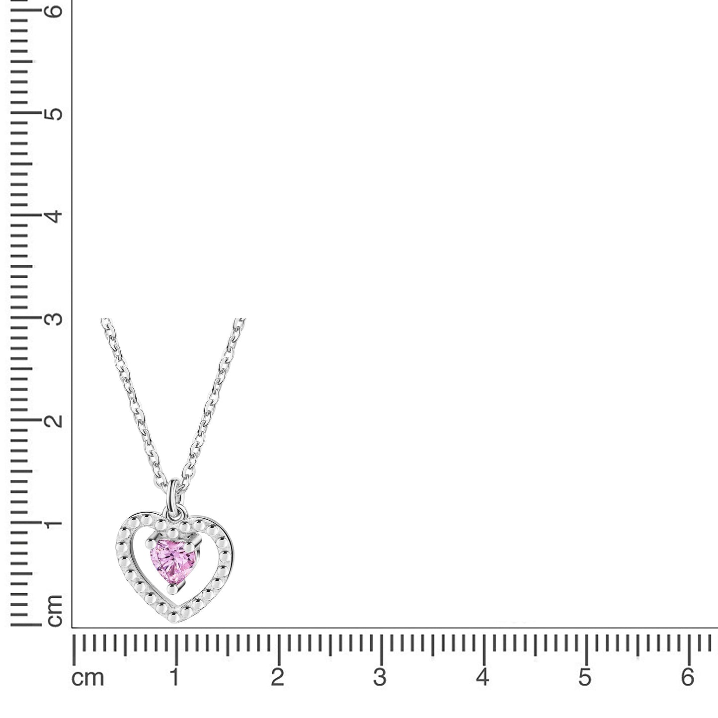 Collier Ankerkette 925/- Sterling Silber rhodiniert 45,0cm Zirkonia