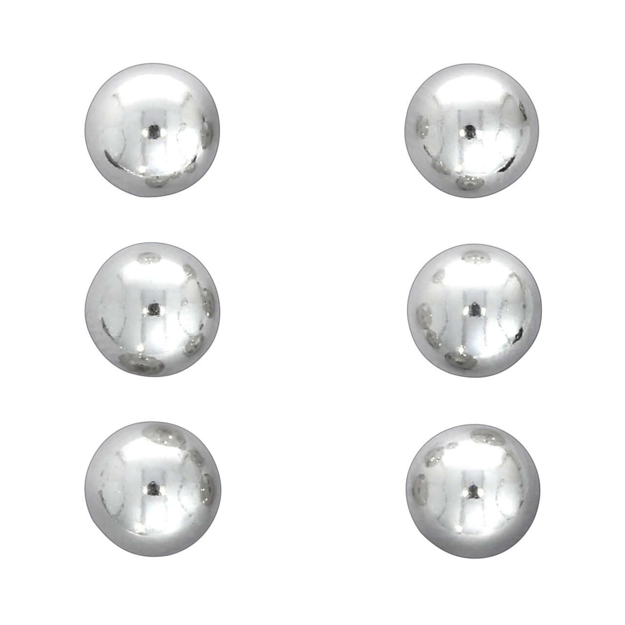 Schmuck Ohrstecker Damen 925 Silber 3 Paar 6mm 0,6cm günstig kaufen