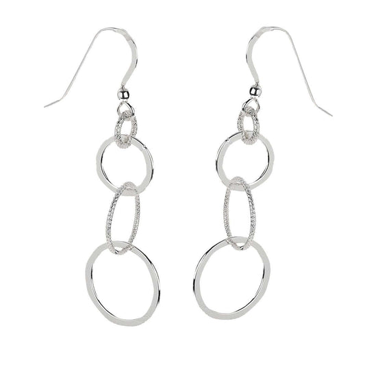 Schmuck Ohrhaken Damen 925er Silber Ringe rhodiniert 5,2cm, 1 Paar günstig kaufen