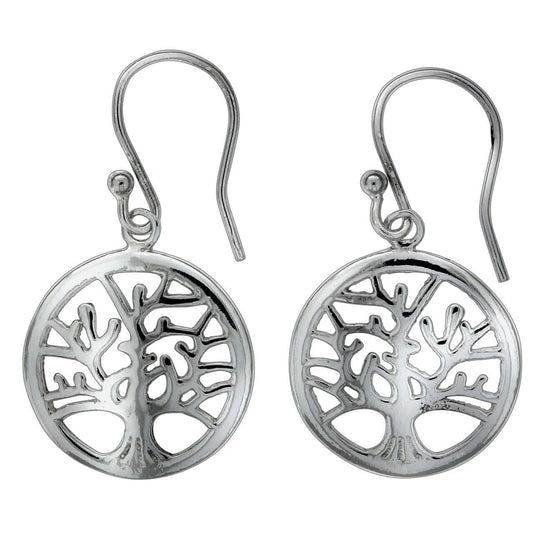 Schmuck Ohrhänger Ohrringe 925 Sterling Silber rhodiniert Lebensbaum 2,9cm, 1 Paar günstig kaufen