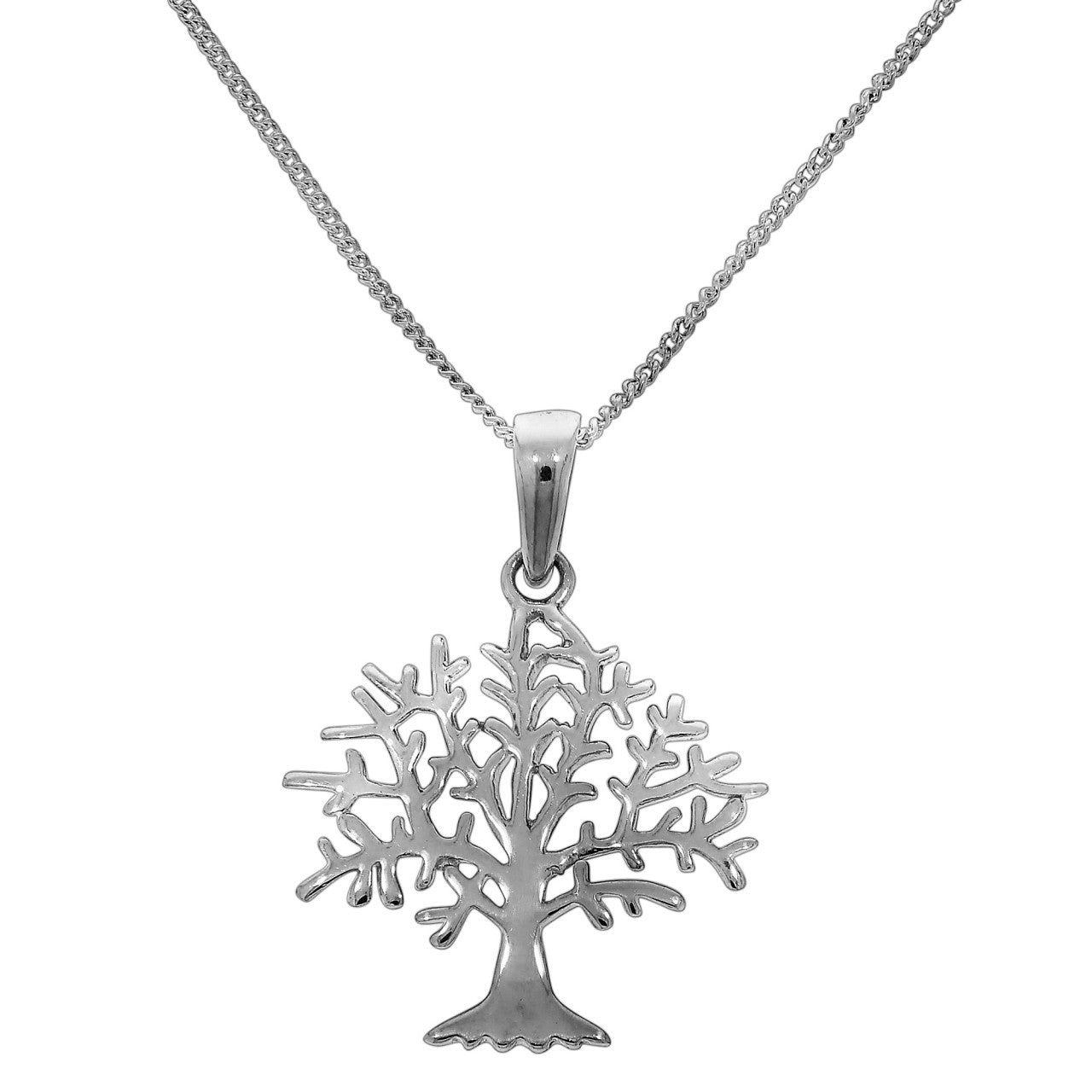 Schmuck Halsketten-Anhänger mit Halskette Damen 925 Sterling Silber rhodiniert Lebensbaum 40cm günstig kaufen