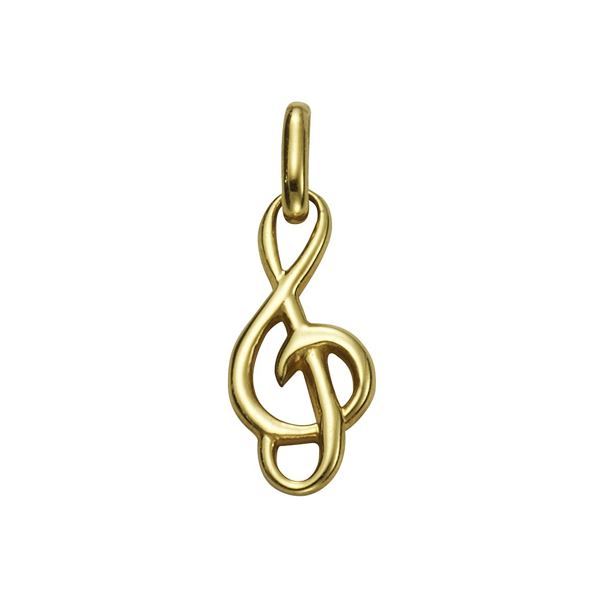 Schmuck Halsketten-Anhänger Damen 333 Gold Motiv Notenschlüssel 1,9cm günstig kaufen