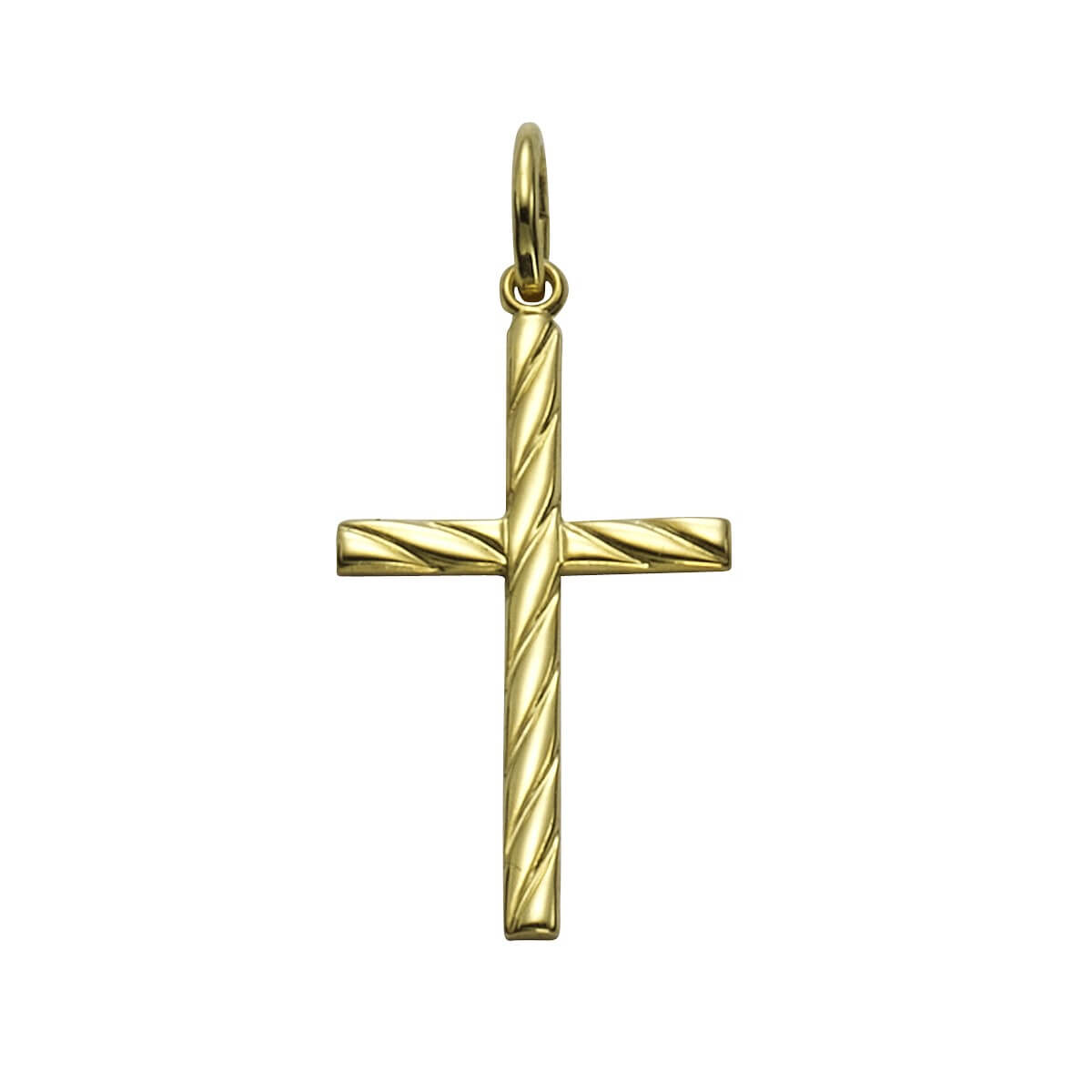Schmuck Halsketten-Anhänger Unisex 333 Gold Motiv Kreuz 2,5cm günstig kaufen