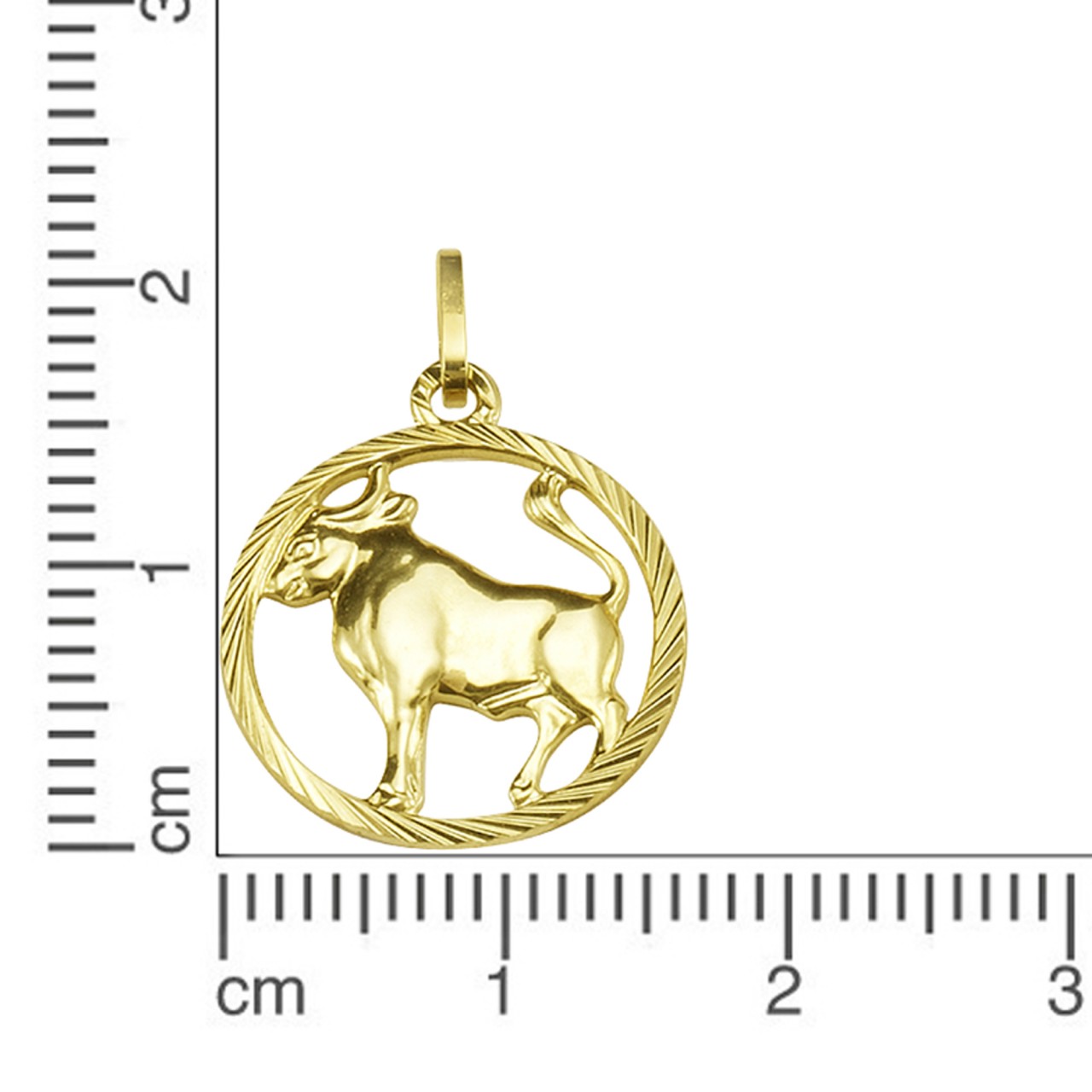 Schmuck Halsketten-Anhänger Unisex 333er Gelbgold Sternzeichen Stier 2,1cm günstig kaufen