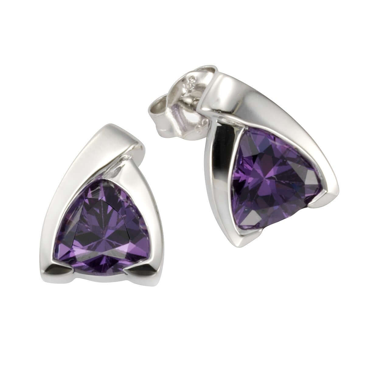 Schmuck Ohrstecker Damen Silber 925 rhodiniert Zirkonia 1,4cm, 1 Paar günstig kaufen