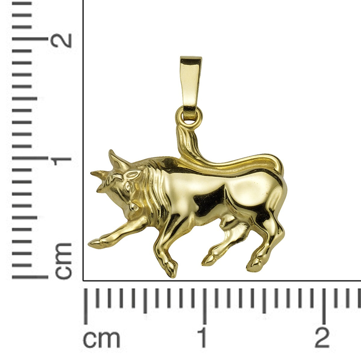 Schmuck Halsketten-Anhänger Sternzeichen Stier Unisex 333er Gelbgold 2,0cm günstig kaufen