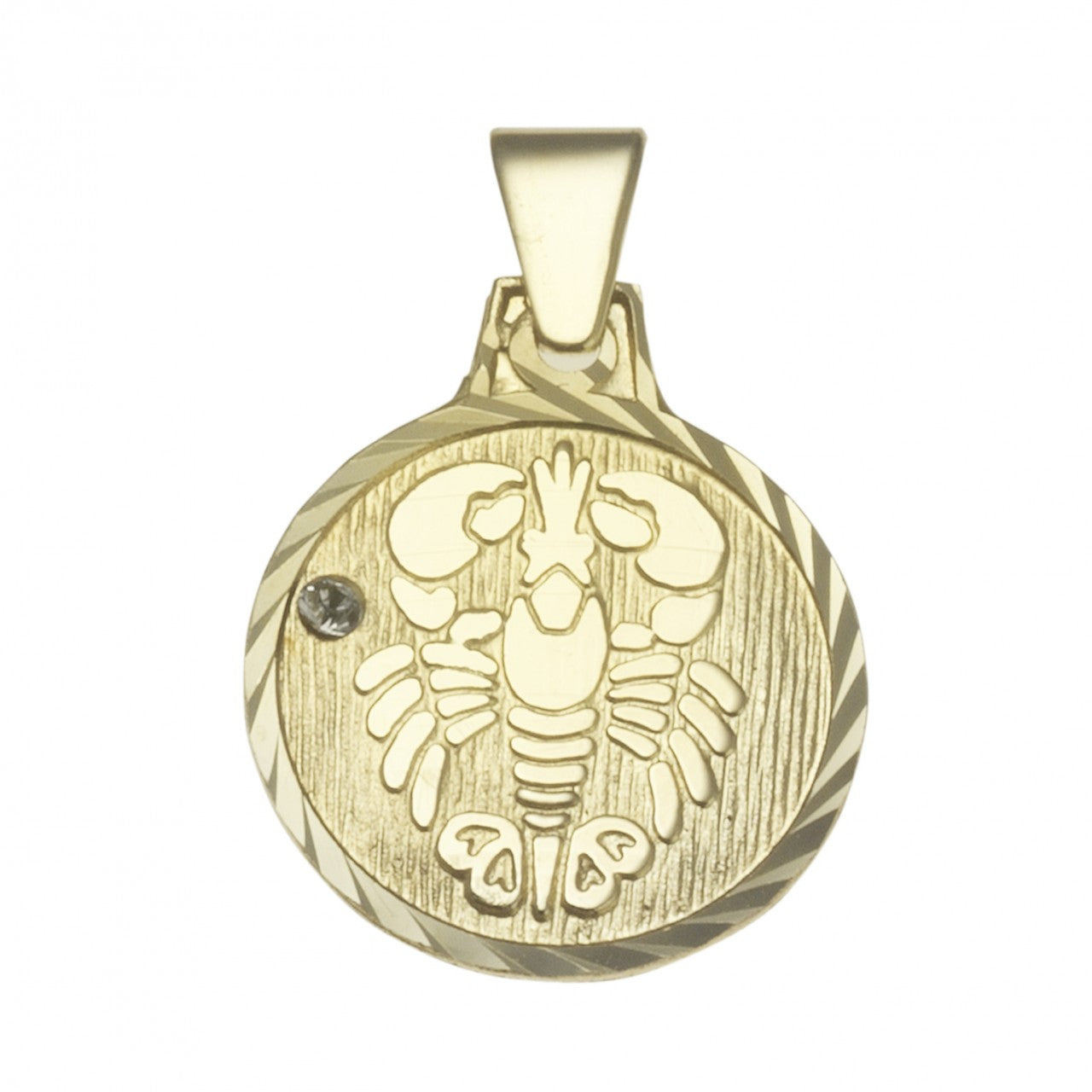 Schmuck Halsketten-Anhänger Sternzeichen Krebs Unisex 333er Gelbgold 1,7cm günstig kaufen