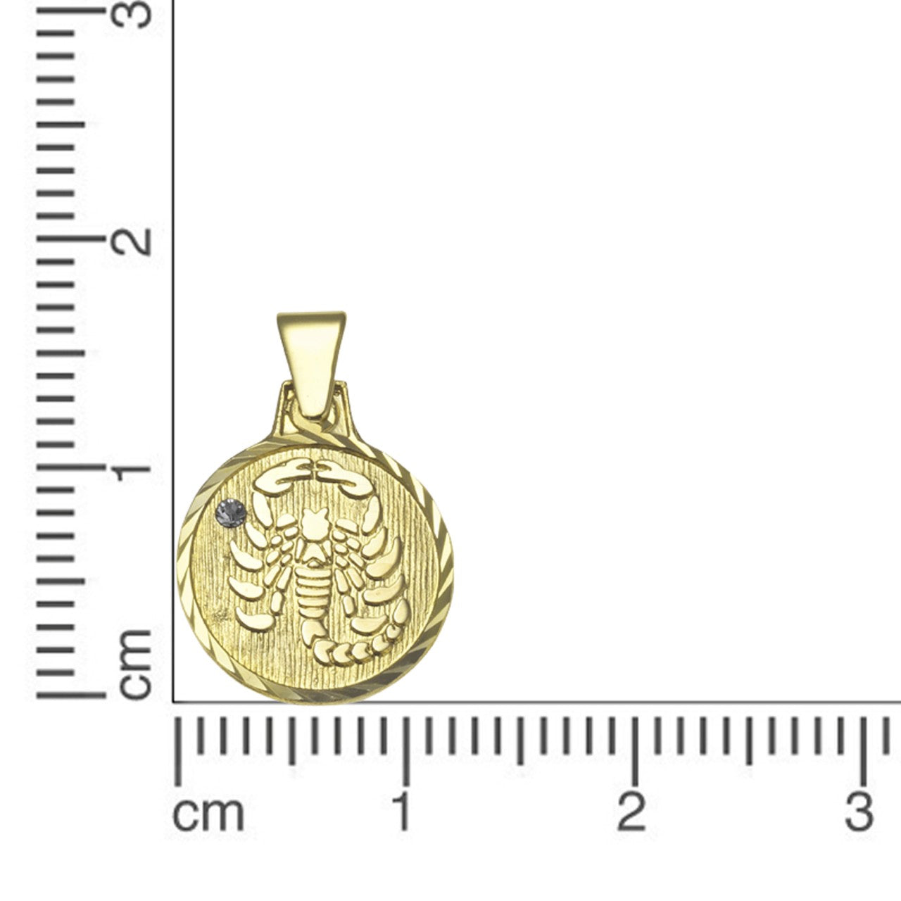 Schmuck Halsketten-Anhänger Sternzeichen Skorpion Unisex 333er Gelbgold 1,7cm günstig kaufen