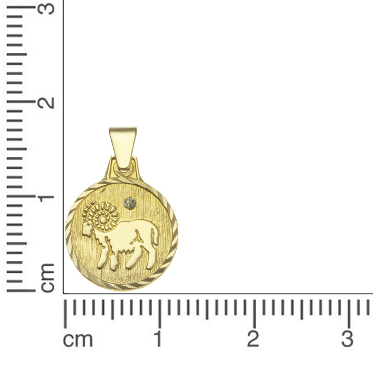 Schmuck Halsketten-Anhänger Sternzeichen Widder Unisex 333er Gelbgold 1,7cm günstig kaufen
