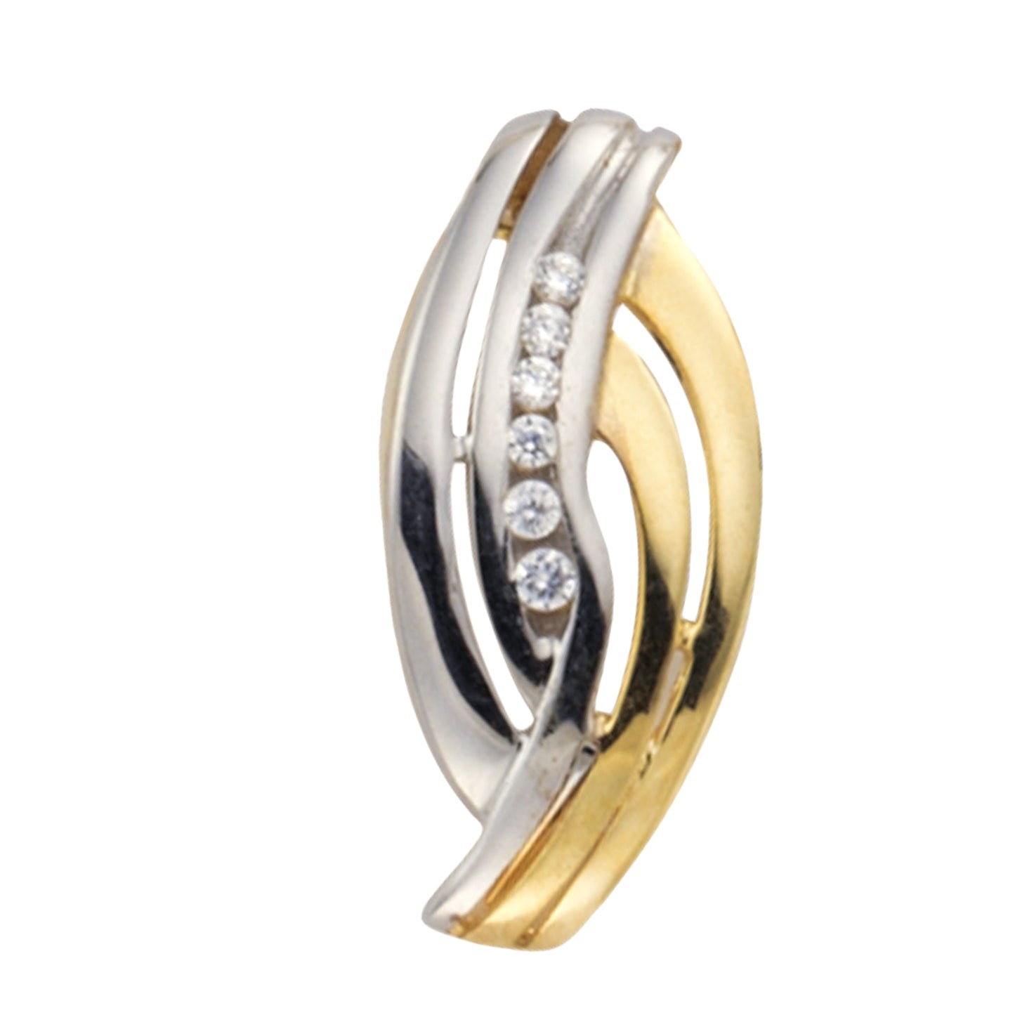 Anhänger 333/- Gold 1,9cm Zirkonia
