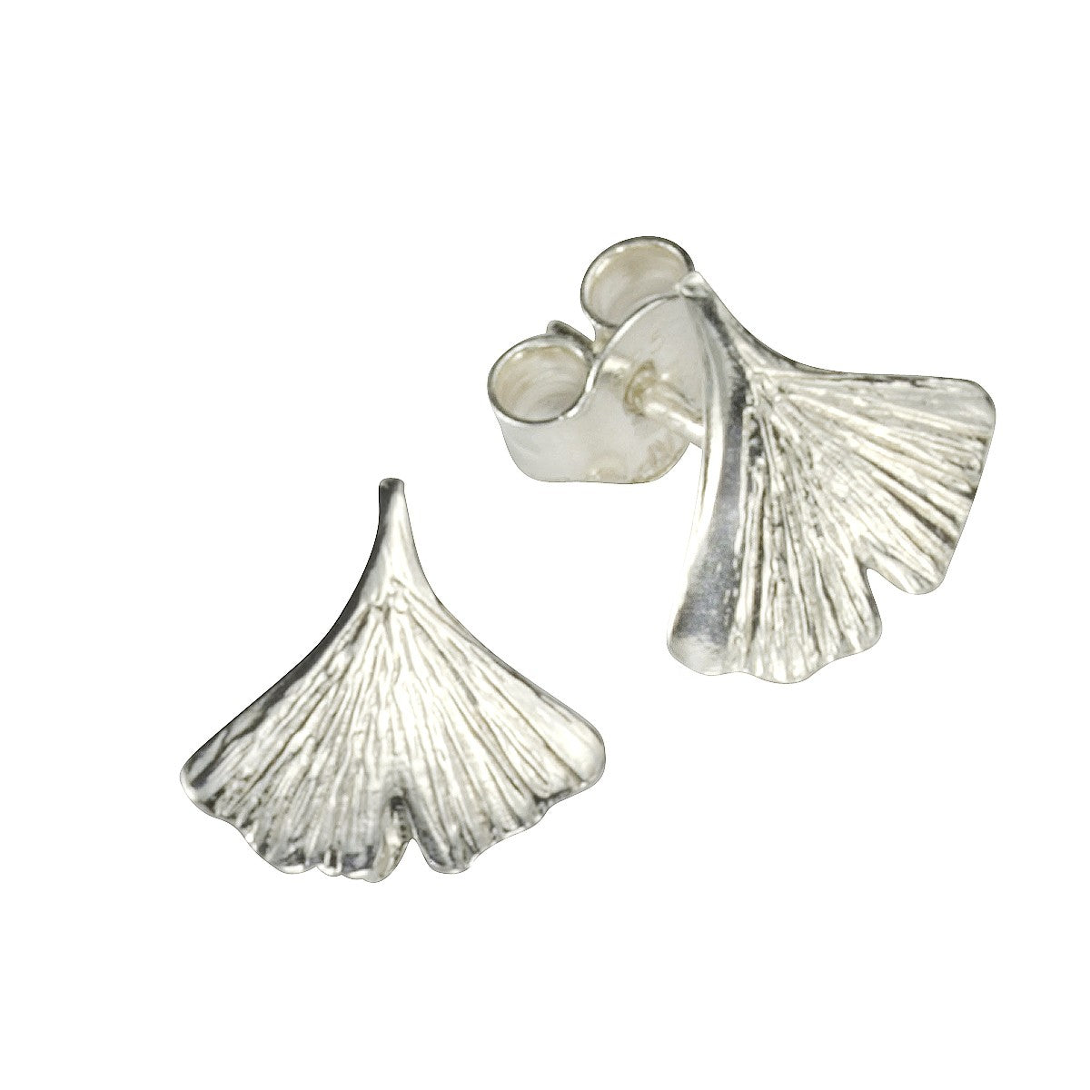 Schmuck Ohrstecker Damen 925er Sterling Silber Ginkgo 9x9mm 0,9cm, 1 Paar günstig kaufen