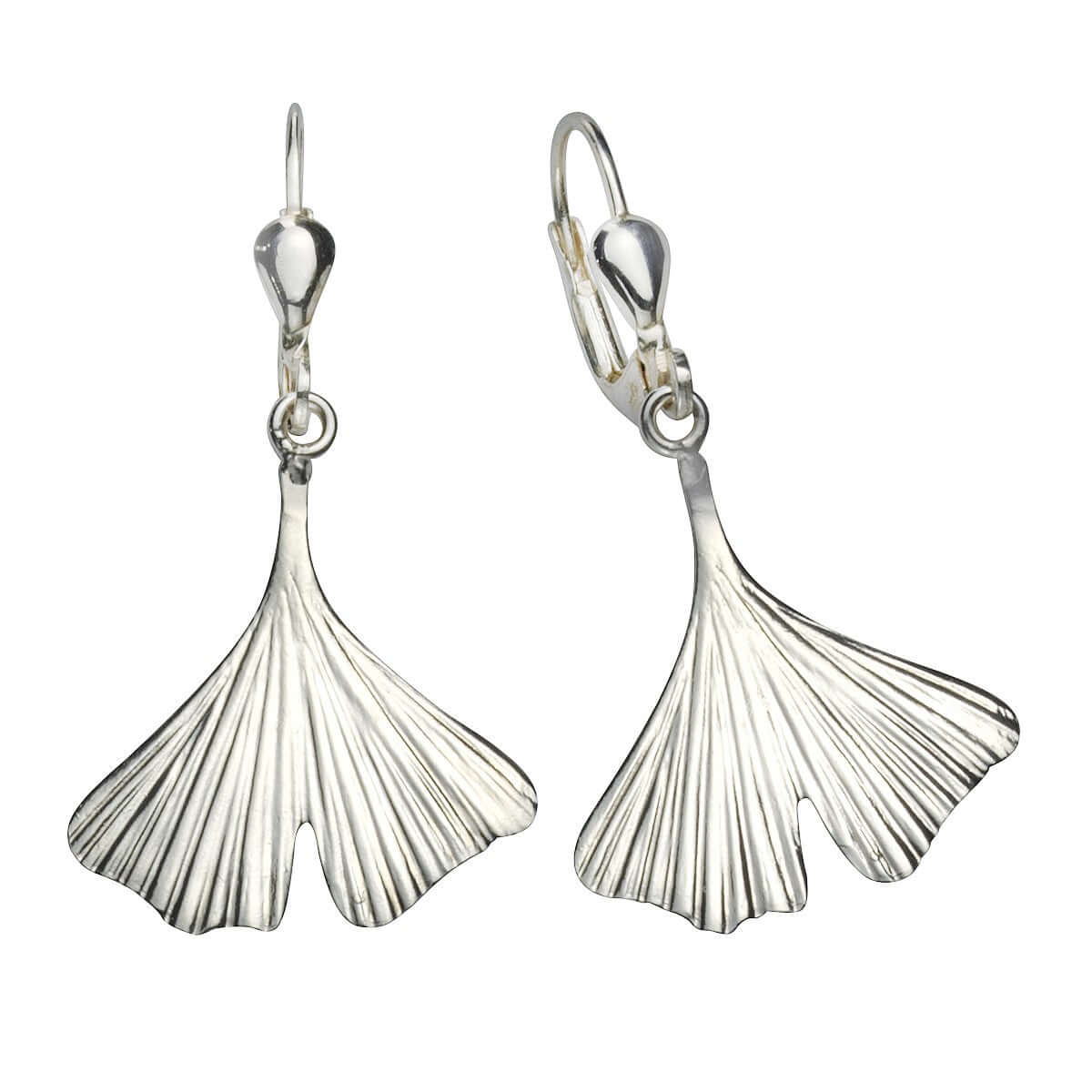 Schmuck Ohrhänger Ohrringe 925er Sterling Silber Ginkgo 3,7cm, 1 Paar günstig kaufen