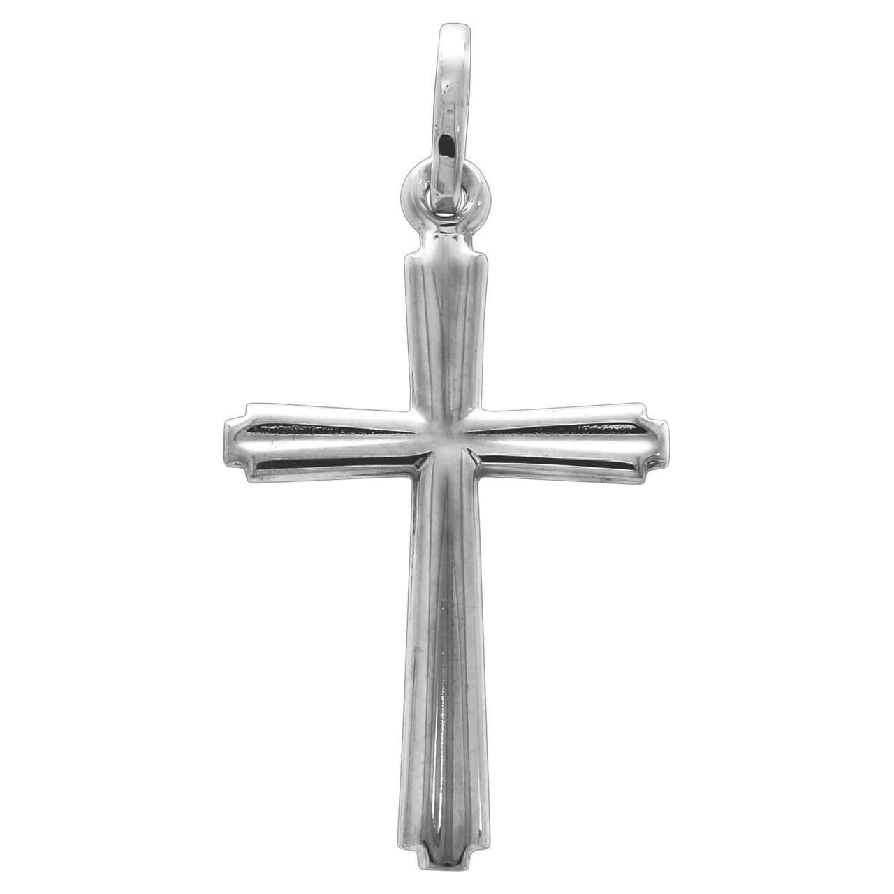 Schmuck Halsketten-Anhänger Damen 925 Silber rhodiniert Kreuz 2,3cm günstig kaufen