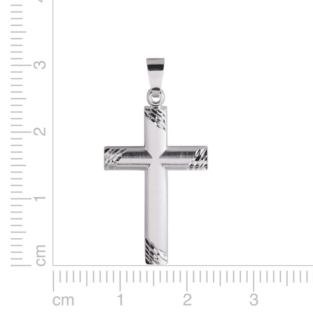 Schmuck Halsketten-Anhänger Damen 925 Silber Kreuz Motiv 3,1cm günstig kaufen