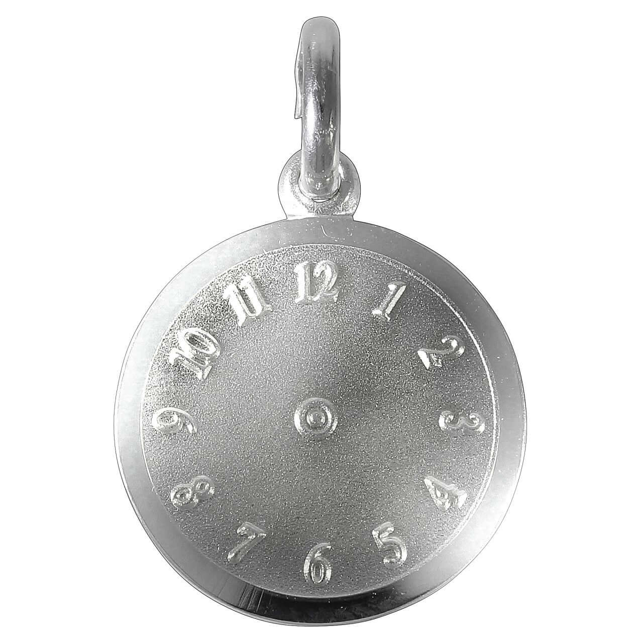 Schmuck Halsketten-Anhänger Kinder 925er Sterling Silber rhod. Geburts-Uhr 1,25cm günstig kaufen