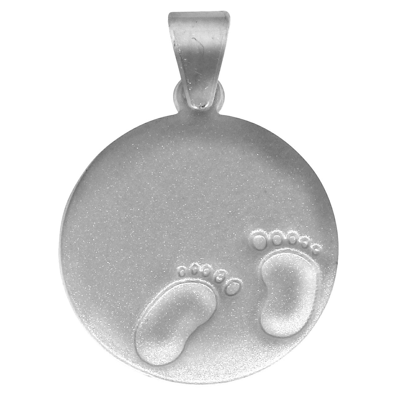 Schmuck Halsketten-Anhänger Kinder 925 Silber rhodniert Fußabdrücke 2,0cm günstig kaufen