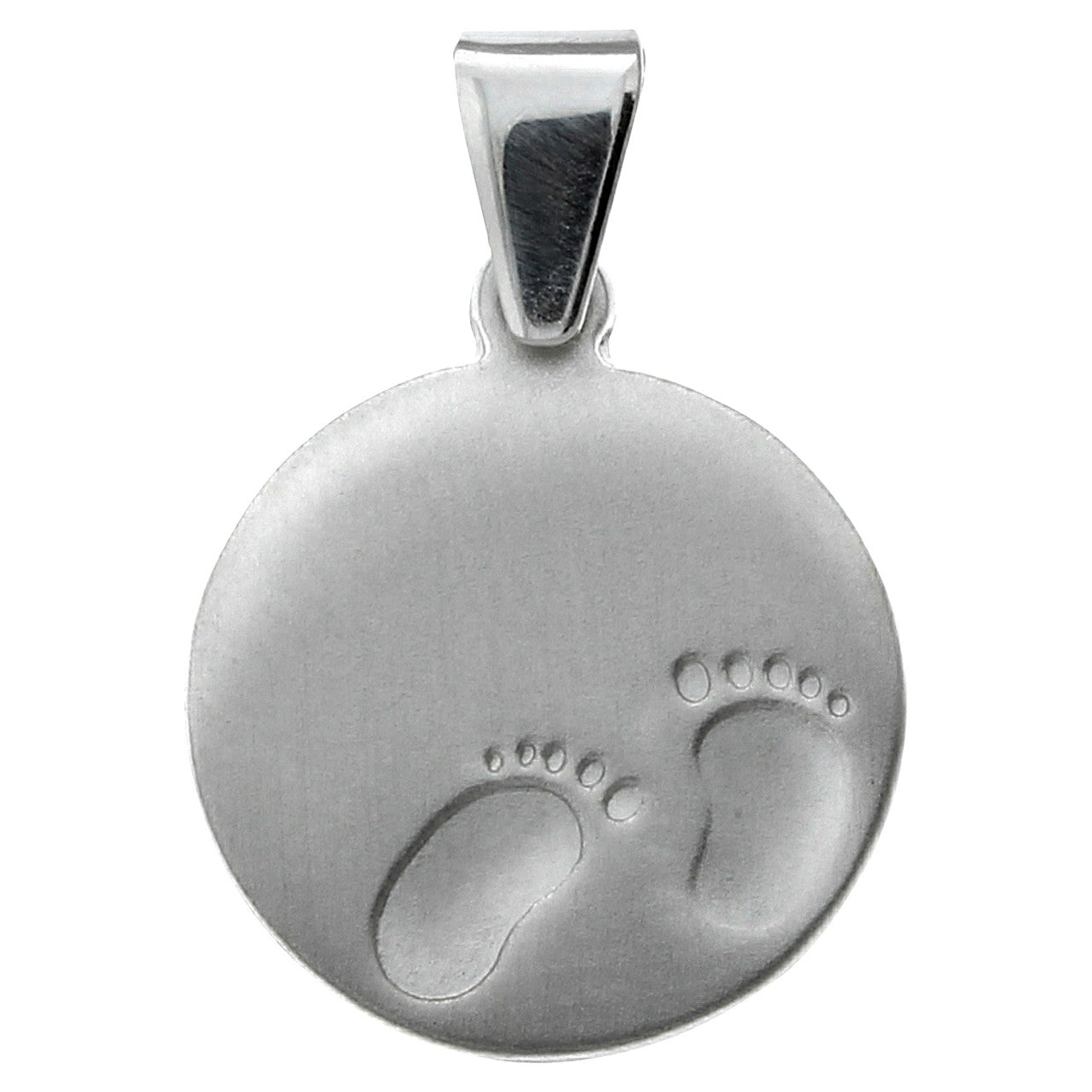 Schmuck Halsketten-Anhänger Kinder 925 Silber rhodniert Fußabdrücke 1,7cm günstig kaufen