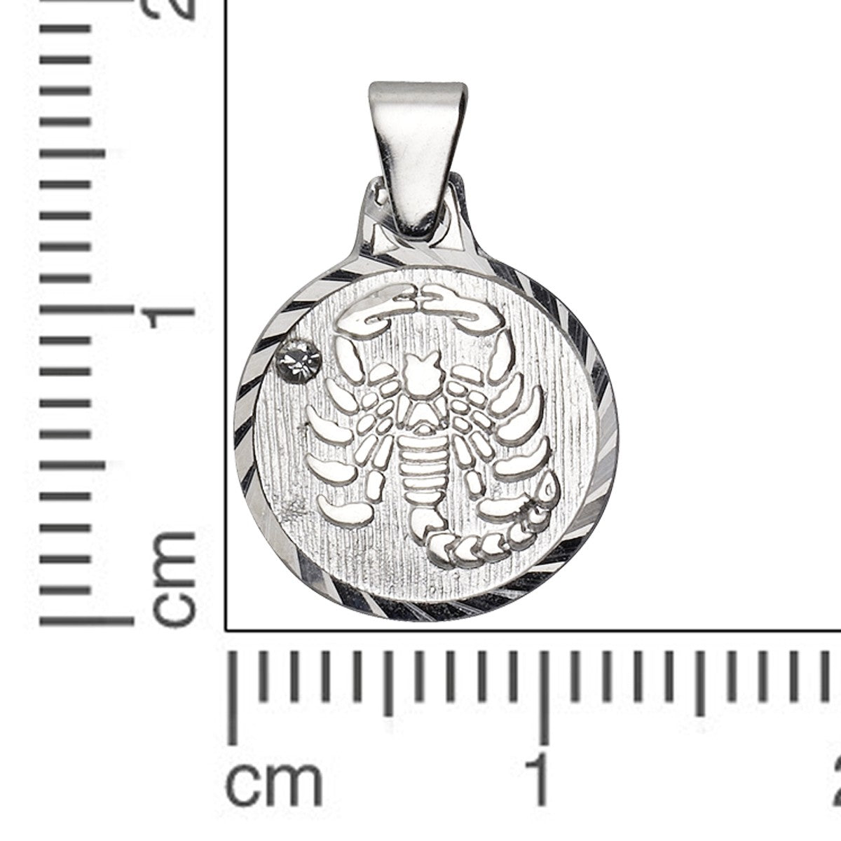 Schmuck Halsketten-Anhänger Unisex 925er Sterling Silber rhod. Sternzeichen Skorpion 1,7cm günstig kaufen