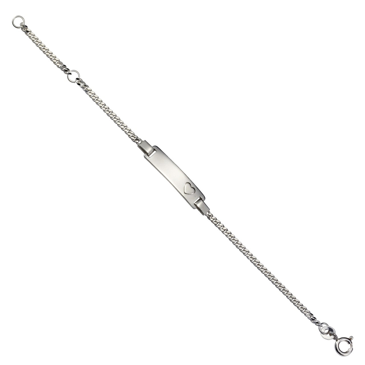 Schmuck Armband Kinder 925 Silber rhodiniert mit Herz Motiv 12-14cm / 14-16cm günstig kaufen