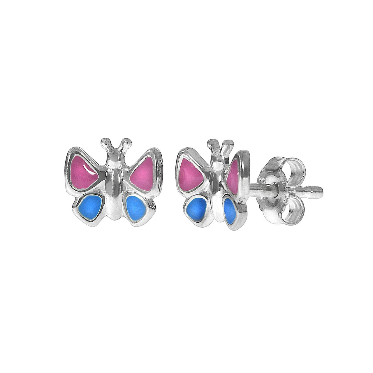 Schmuck Ohrstecker Kinder 925er Sterling Silber Schmetterling 0,7cm, 1 Paar günstig kaufen