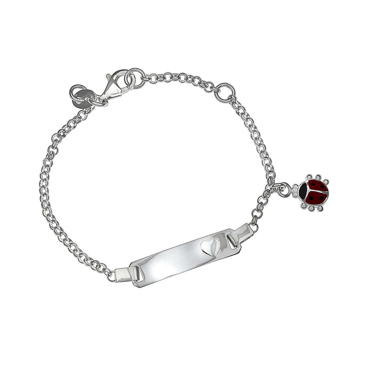 Schmuck Armband Kinder 925 Silber Gravur Marienkäfer 13-15cm günstig kaufen