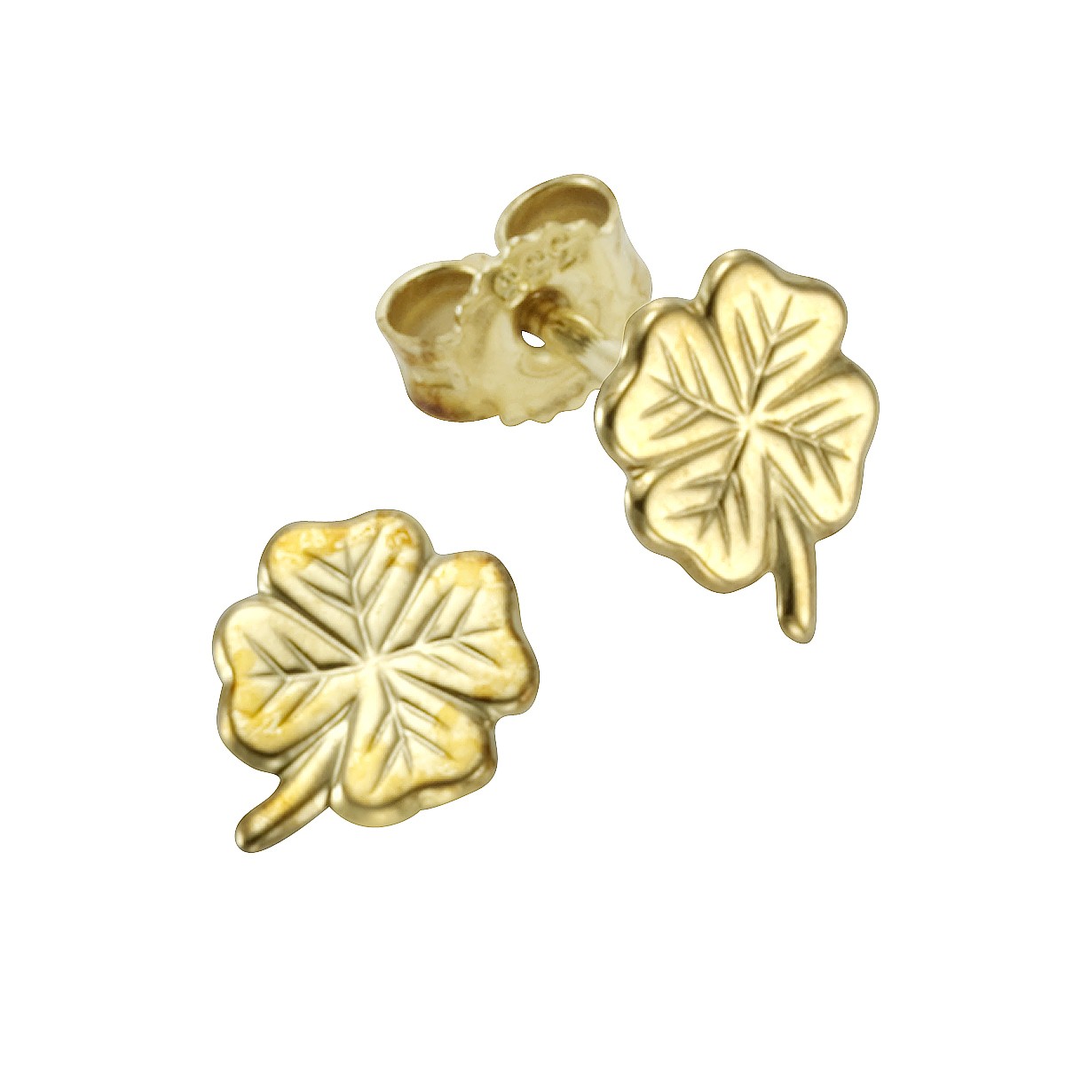 Schmuck Ohrstecker Kinder 333 Gold Motiv Kleeblatt 0,8cm, 1 Paar günstig kaufen