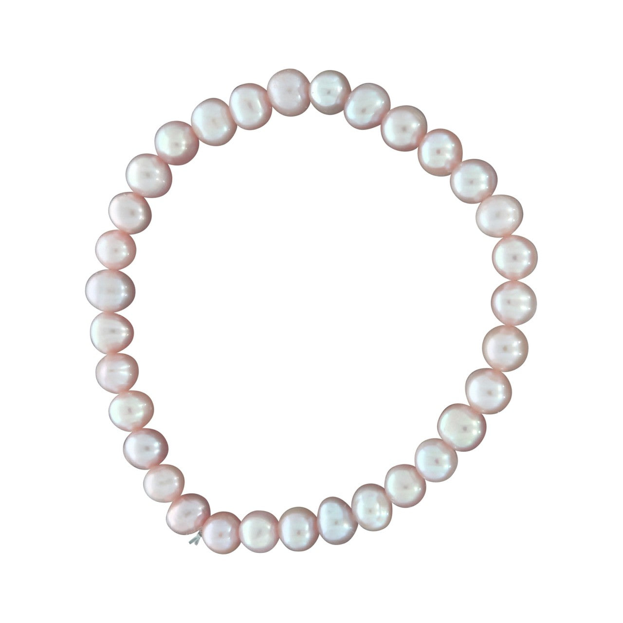 Schmuck Perlenarmband Damen Süßwasserzuchtperlen pink 6mm 18cm günstig kaufen