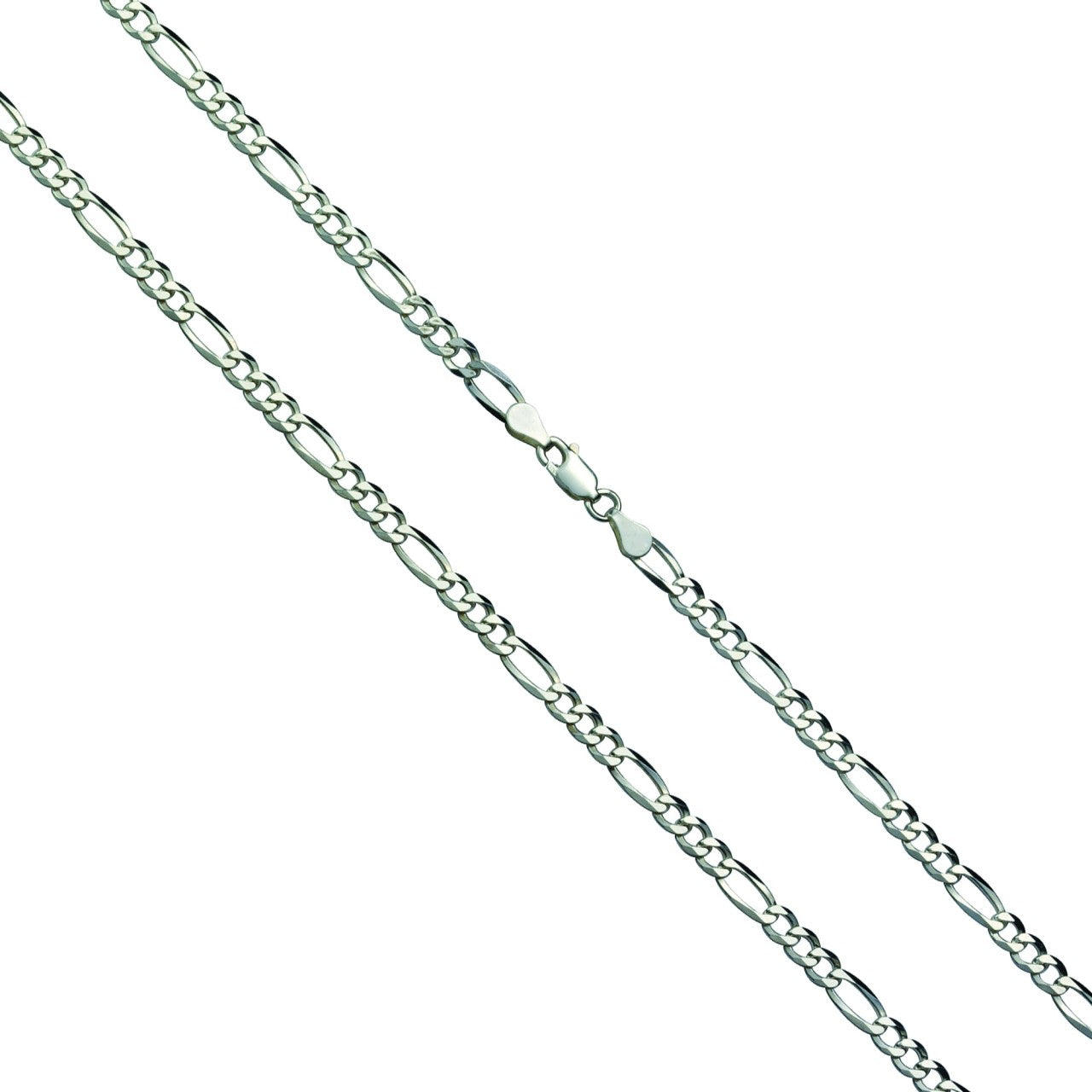 Schmuck Kette Unisex 925er Sterling Silber Figarokette günstig kaufen