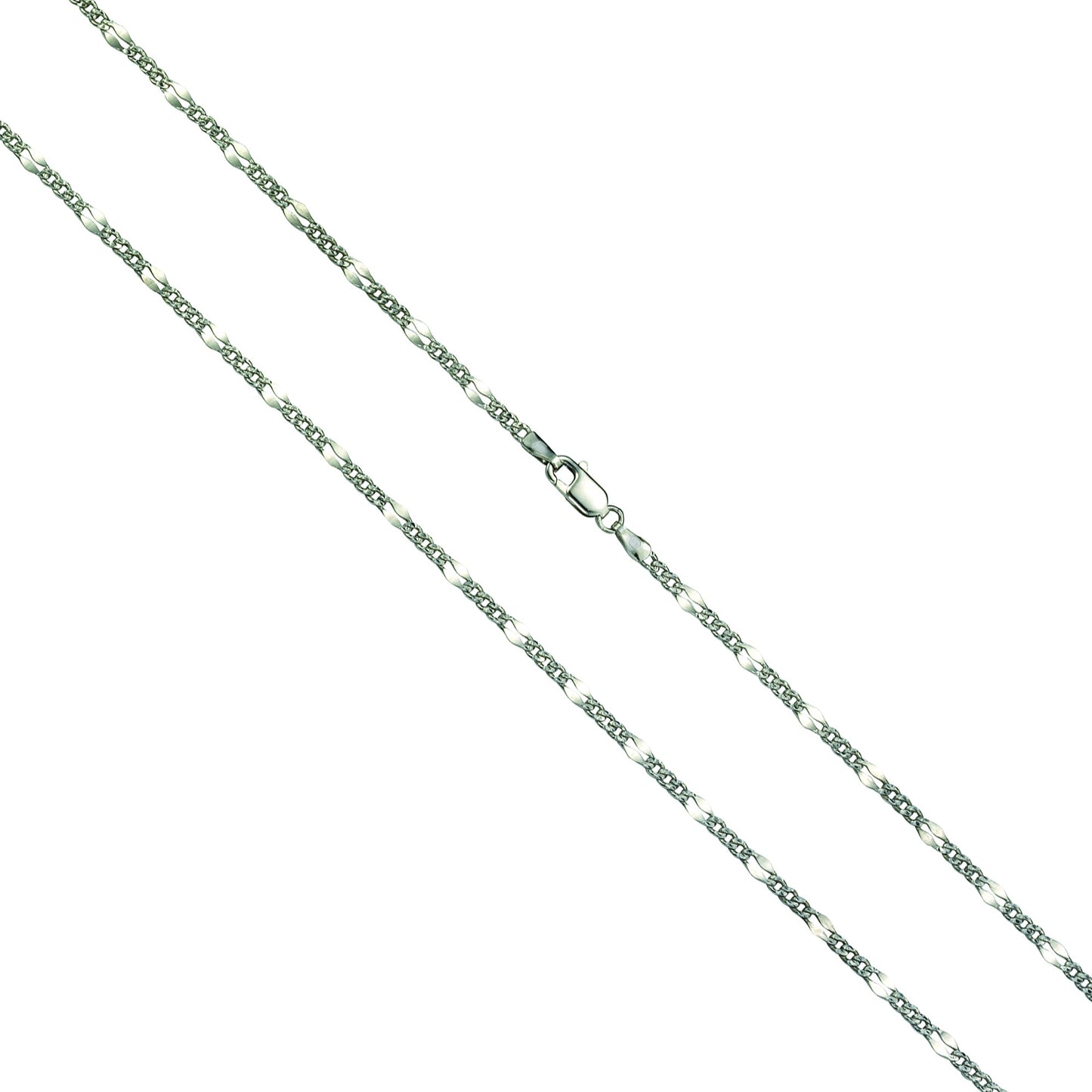 Armband 925/- Sterling Silber rhodiniert 19cm