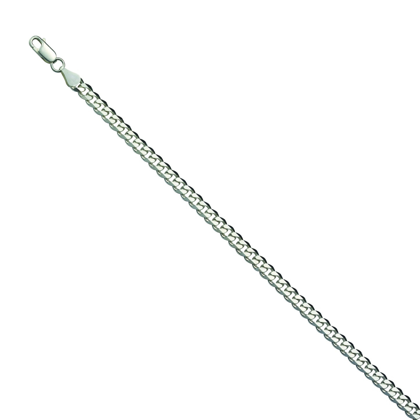 Armband Panzerkette 925/- Sterling Silber rhodiniert