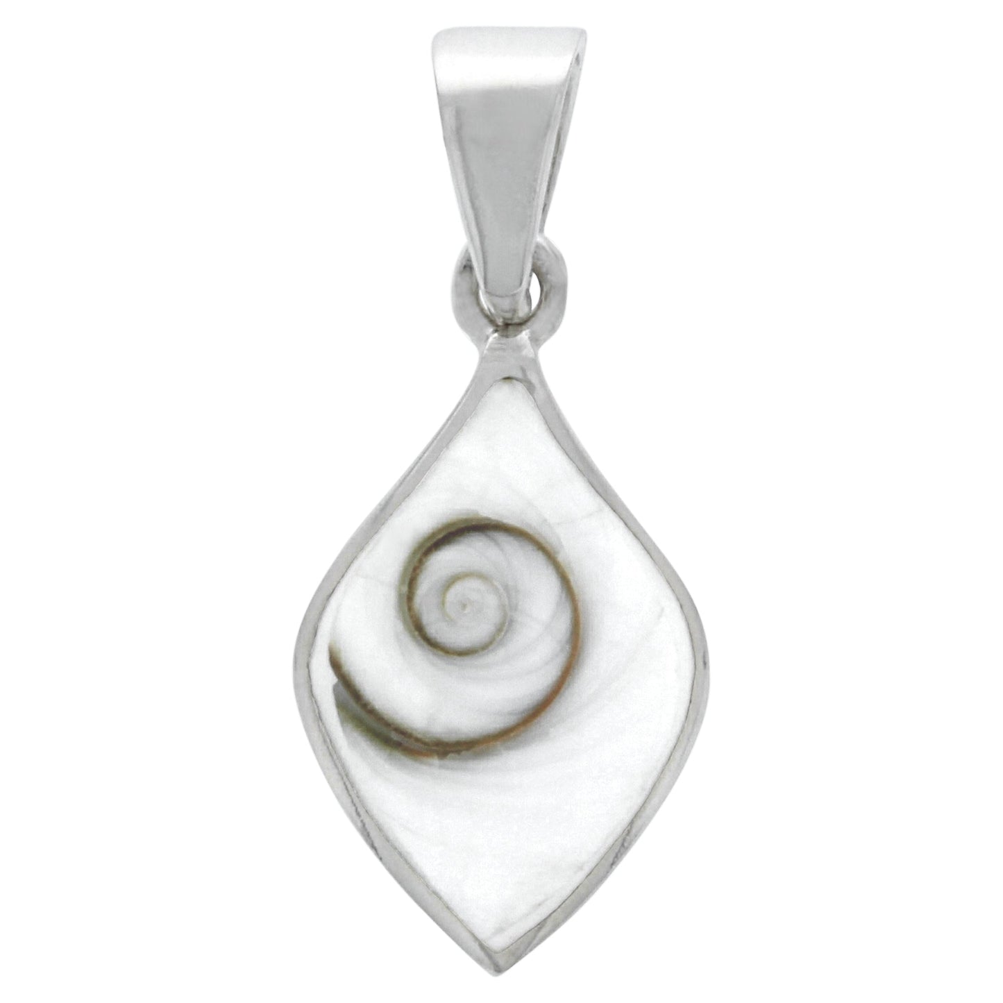 Anhänger 925/- Sterling Silber rhodiniert 2,65cm Muschel