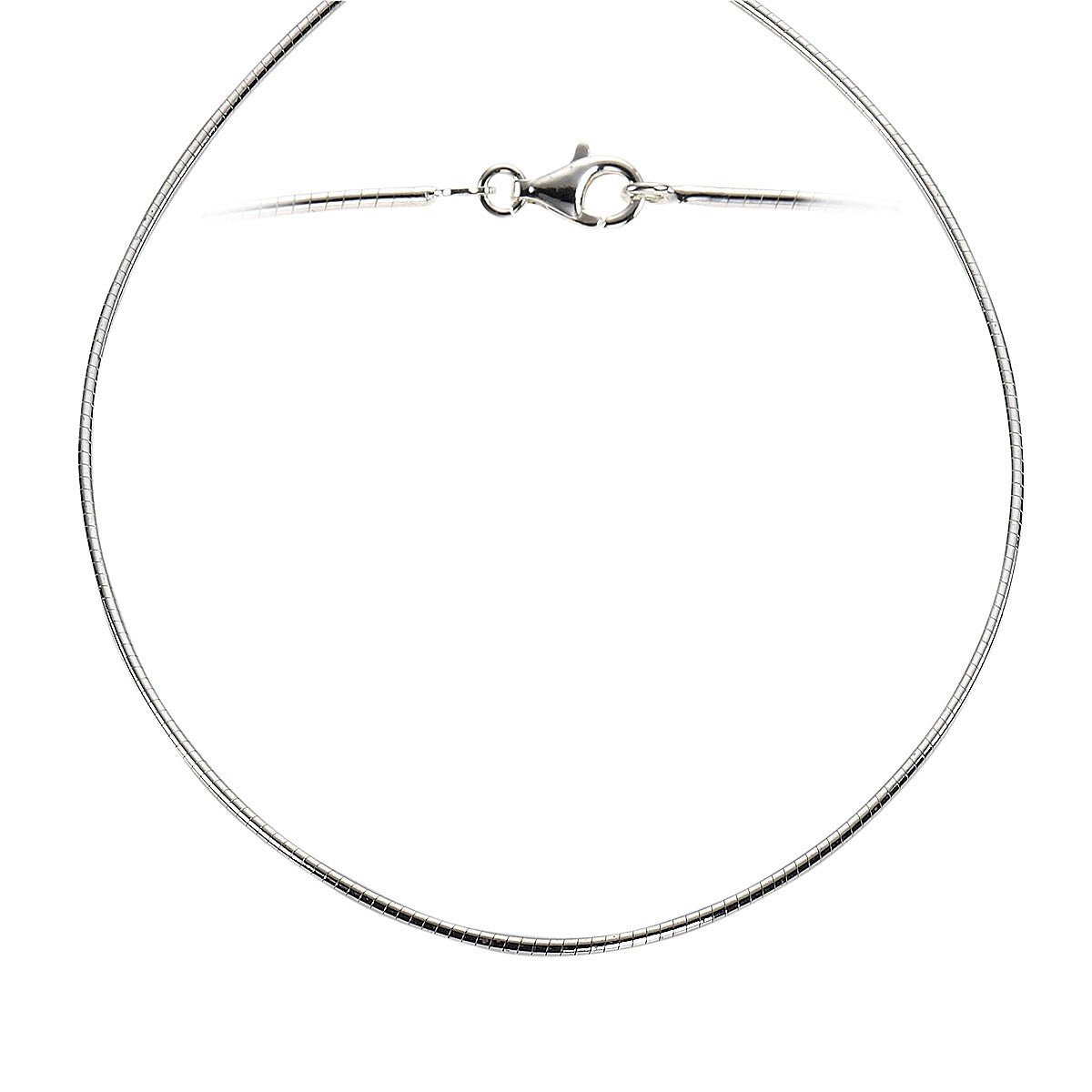Schmuck Collier Damen 925er Sterling Silber Omega mit Karabiner günstig kaufen