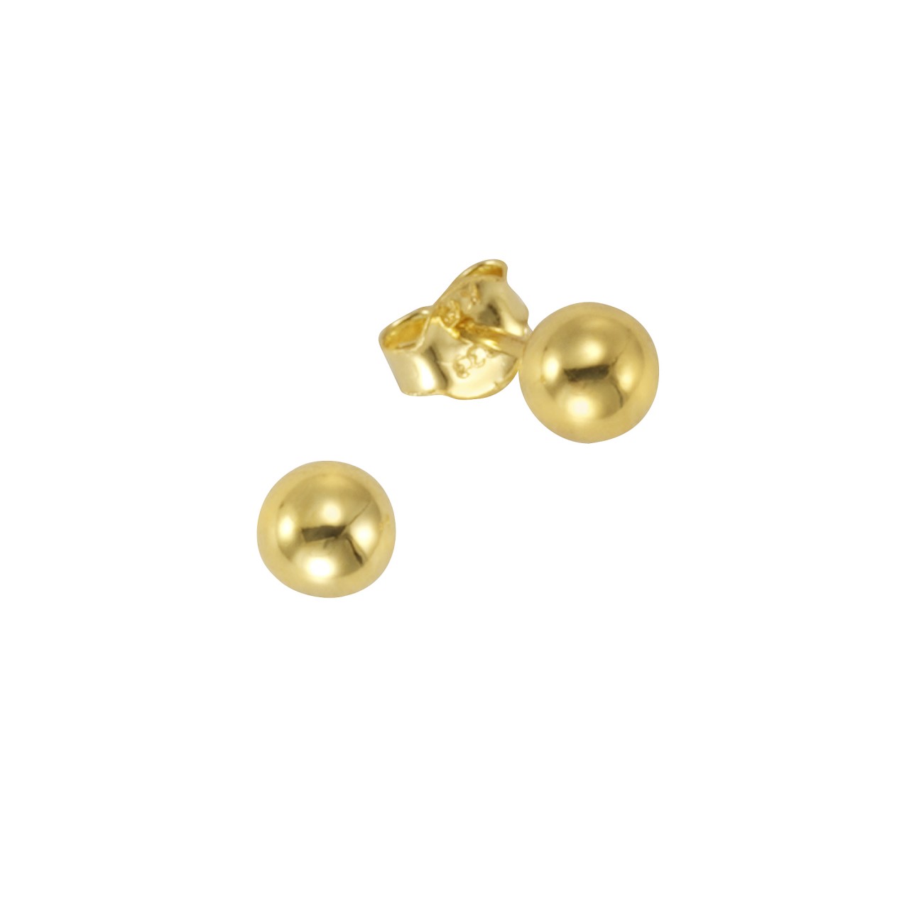 Schmuck Ohrstecker Damen 333 Gold Kugel 5mm 1,5cm, 1 Paar günstig kaufen