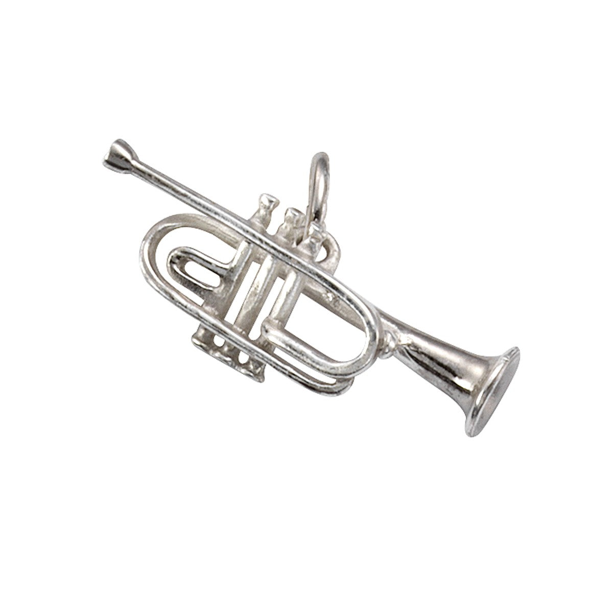 Schmuck Halsketten-Anhänger Unisex 925 Sterling Silber Trompete 2,4cm günstig kaufen