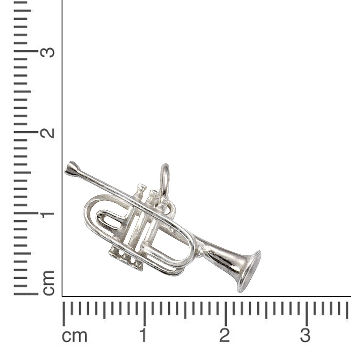 Schmuck Halsketten-Anhänger Unisex 925 Sterling Silber Trompete 2,4cm günstig kaufen