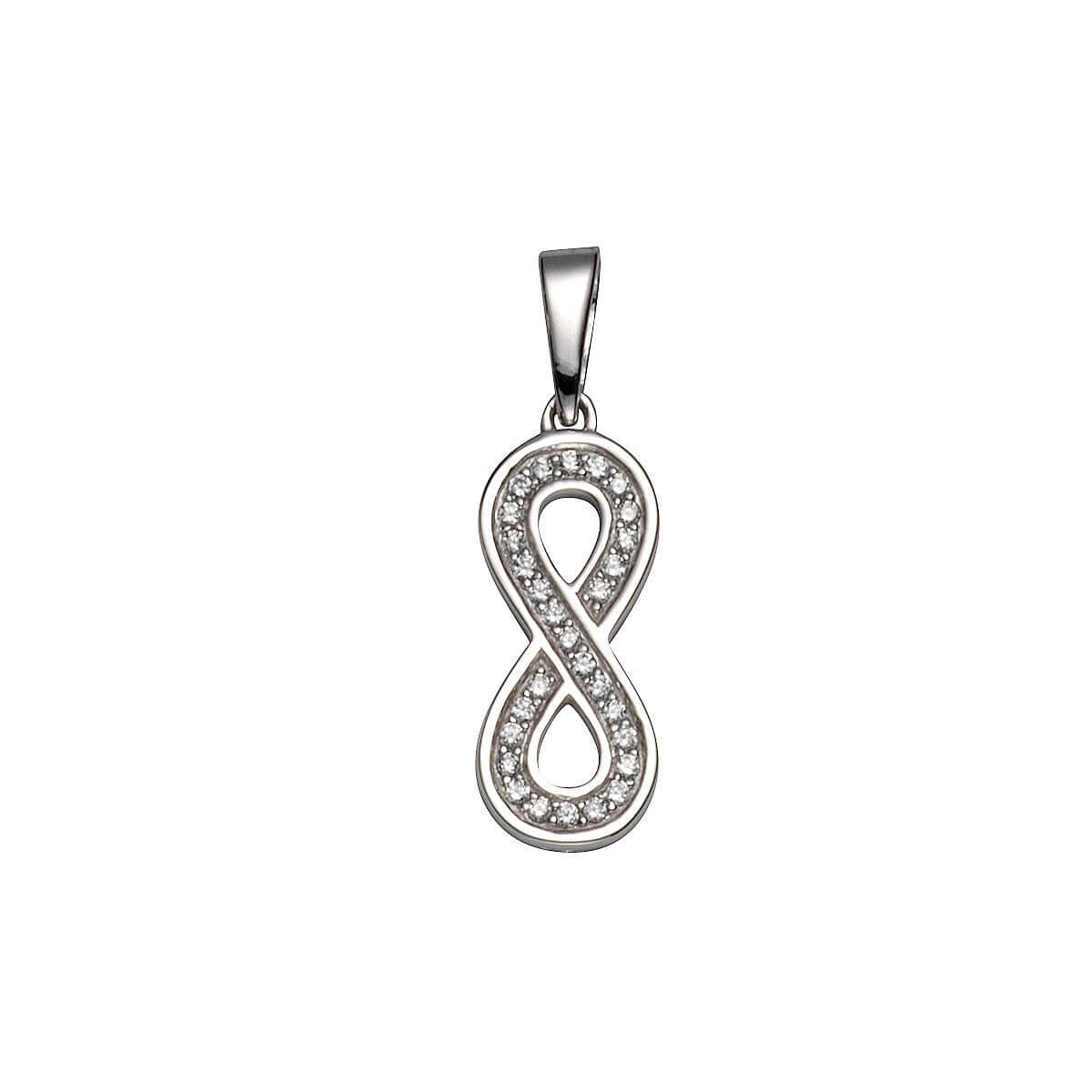 Schmuck Halsketten-Anhänger Damen 925 Silber Infinity Zeichen 2,4cm günstig kaufen