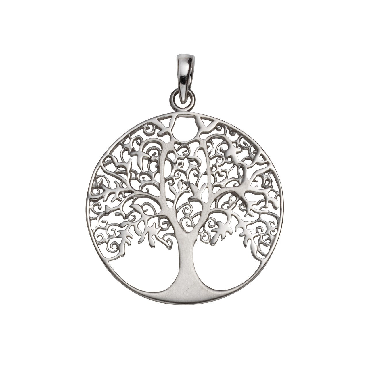 Schmuck Halsketten-Anhänger Damen 925 Sterling Silber rhodiniert Lebensbaum 4,2cm günstig kaufen
