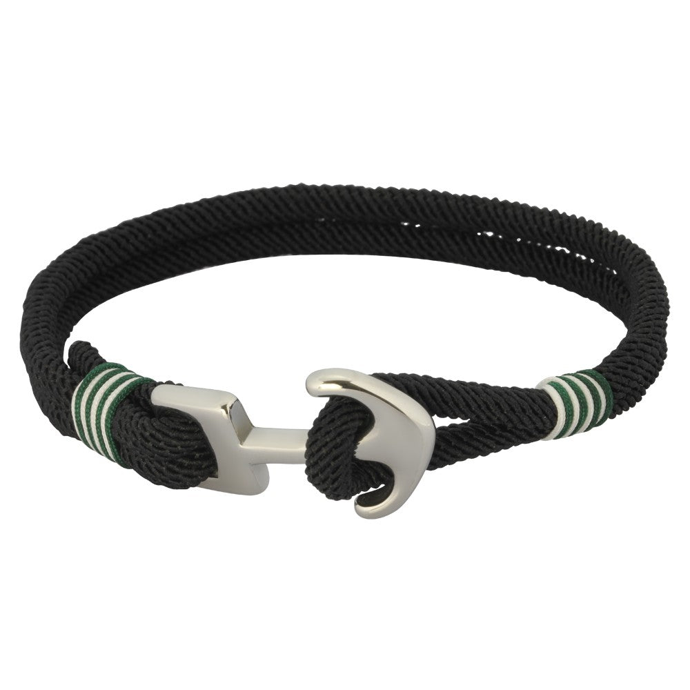 Schmuck Armband Unisex Textilband mit Edelstahl Anker 21cm günstig kaufen