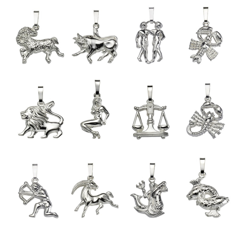 Schmuck Halsketten-Anhänger Unisex 925er Sterling Silber Sternzeichen 1,8cm günstig kaufen