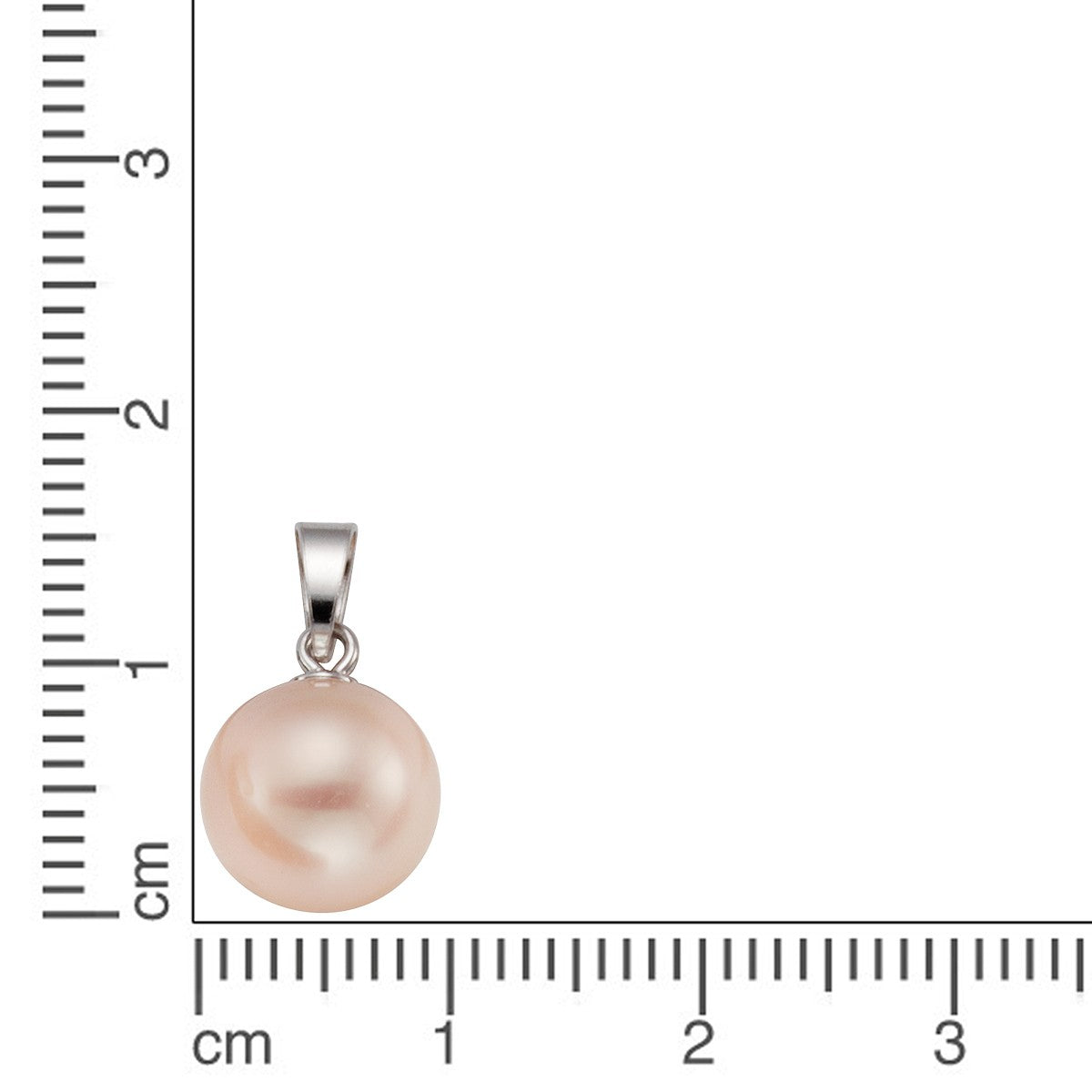 Schmuck Halsketten-Anhänger Damen 925 Silber rhodiniert Süßwasserzuchtperle natur-pink 1,4cm günstig kaufen